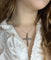 Pendentif Croix gothique - Pendentif en or blanc et argent, diamants taille rose 58 Facettes