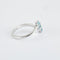 Bague 55 Bague croisée Aigue-marine 58 Facettes DV0187-3