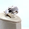 Bague 57.5 Bague pavée en or blanc 18K et diamants 0,84 ct 58 Facettes 250102