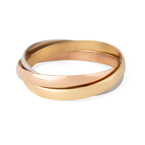 Bracelet Cartier - Bracelet Trinity en or rose, blanc et jaune 58 Facettes 1