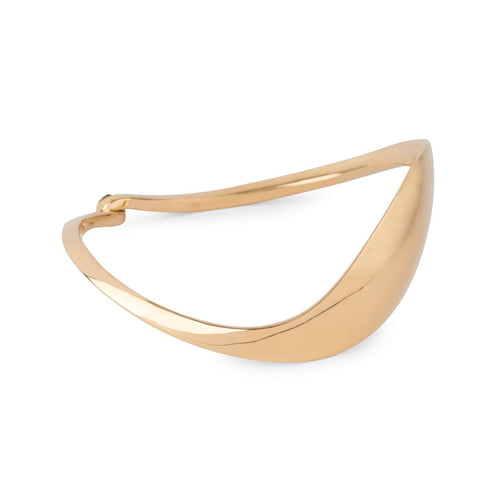 Bracelet Jacques Moniquet - Bracelet jonc ondulé en or jaune 18k 58 Facettes 1