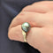Bague 50 Bague en or rose 18 carats avec perle grise de culture 58 Facettes 25040