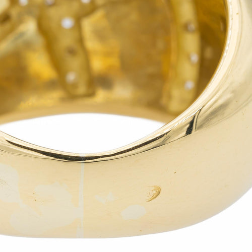 Bague 52 Bague cocktail en or jaune 18 carats, diamants et laque noire 58 Facettes 2505460CN