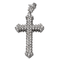 Pendentif Pendentif croix en or blanc 18 carats et diamants 58 Facettes 2505463CN