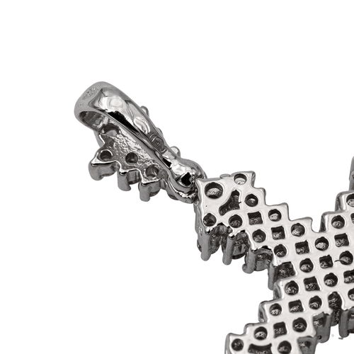 Pendentif Pendentif Croix Or blanc Diamant 58 Facettes 2505463CN