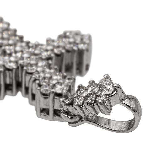 Pendentif Pendentif Croix Or blanc Diamant 58 Facettes 2505463CN