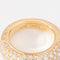 Bague 59 Chaumet - Bague jonc Pneu pavée en or jaune et diamants 58 Facettes 1