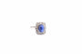 Bague 53 Bague vintage en or blanc 18k avec opale et diamants 58 Facettes 25111