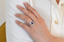 Bague 53 Bague vintage en or blanc 18k avec opale et diamants 58 Facettes 25111
