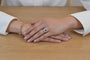 Bague 53 Bague en platine avec émeraude et diamants style Art déco 58 Facettes 25160