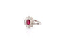 Bague 53 Bague en platine avec émeraude et diamants style Art déco 58 Facettes 25160