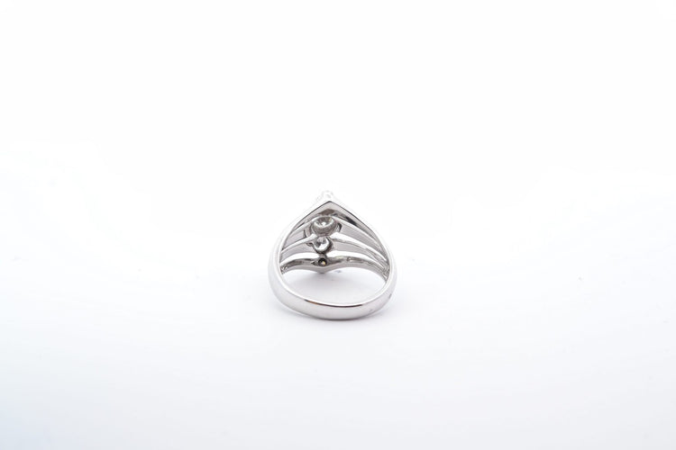 Bague 60 Bague 1940 en or blanc 18k et diamants 58 Facettes 25171