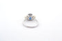 Bague 53 Bague en platine avec saphir coussin et diamants jaunes 58 Facettes 25192 24966 AETB 24846