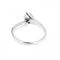Bague 53 Bague solitaire Contrarie en or blanc 18 kt avec diamant 0,54 ct 58 Facettes 25209