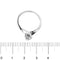 Bague 53 Bague solitaire Contrarie en or blanc 18 kt avec diamant 0,54 ct 58 Facettes 25209