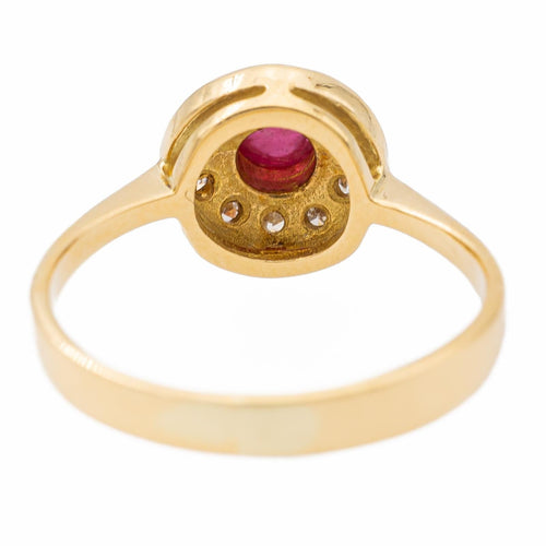 Bague 45 bague Or jaune Rubis, Diamant 58 Facettes 2528385CN