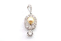 Pendentif Pendentif ancien en platine avec diamants et perle 58 Facettes 25288