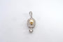 Pendentif Pendentif ancien en platine avec diamants et perle 58 Facettes 25288