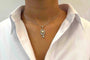 Pendentif Pendentif ancien en platine avec diamants et perle 58 Facettes 25288