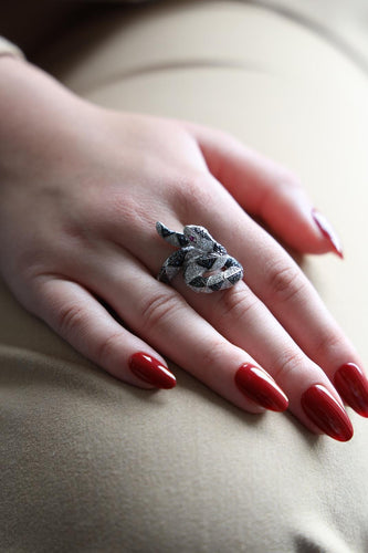 Bague 53 Bague Or blanc Diamant 58 Facettes 2529124CN