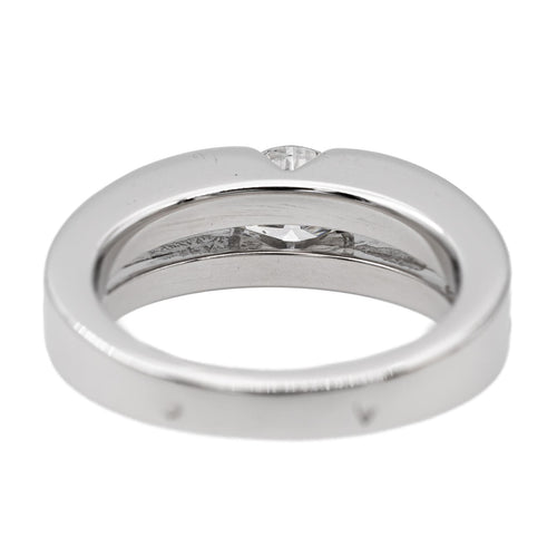 Bague 49 Bague solitaire en or blanc 18 carats avec diamant 0,80 ct 58 Facettes 2529125CN