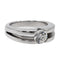 Bague 49 Bague solitaire en or blanc 18 carats avec diamant 0,80 ct 58 Facettes 2529125CN
