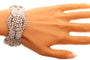 Bracelet Bracelet articulé vintage années 1950 en platine et diamants 58 Facettes 25325-0281