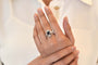 Bague 52 Bague Art déco en platine au saphir et diamants 58 Facettes 25373