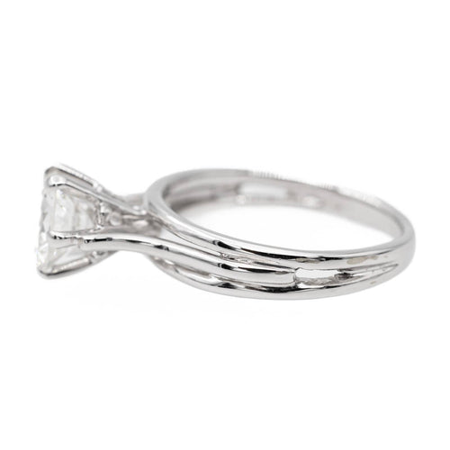 Bague 50 Bague Solitaire Or blanc Diamant 58 Facettes 2537614CN
