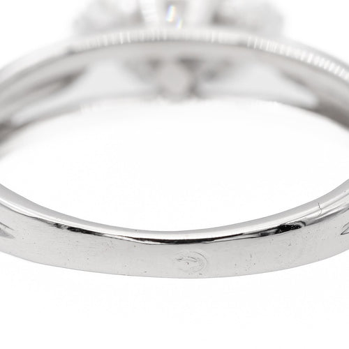 Bague 50 Bague solitaire en or blanc 18 carats avec diamant 58 Facettes 2537614CN