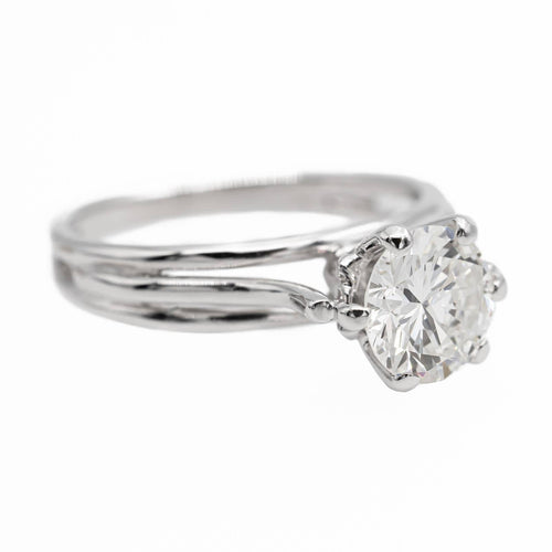 Bague 50 Bague Solitaire Or blanc Diamant 58 Facettes 2537614CN