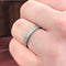 Bague 53 Alliance en or blanc 18 carats et diamants 58 Facettes 24507