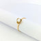 Bague 52.5 Bague florale cœur en or jaune 18 carats et perle de culture 58 Facettes 25384