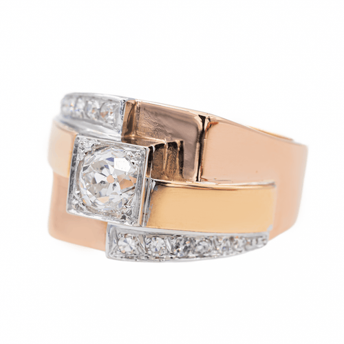Bague 52 Bague Or rose, Platine, Or jaune Diamant 58 Facettes 2538630CN