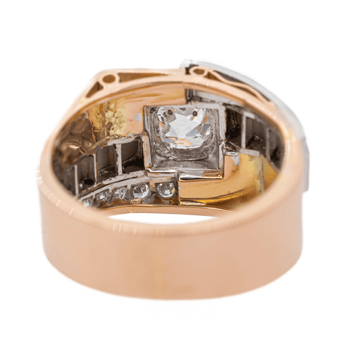 Bague 52 Bague Or rose, Platine, Or jaune Diamant 58 Facettes 2538630CN