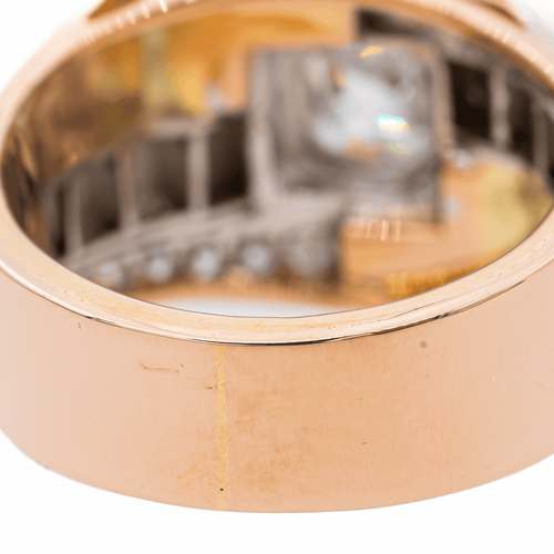 Bague 52 Bague Or rose, Platine, Or jaune Diamant 58 Facettes 2538630CN