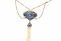 Collier Collier 19e siècle - Pendentif en or jaune 18k, perles fines, diamant et émail 58 Facettes 25456dv
