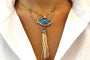 Collier Collier 19e siècle - Pendentif en or jaune 18k, perles fines, diamant et émail 58 Facettes 25456dv