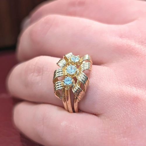 Bague 58 Bague en or rose 18 carats et diamants 58 Facettes 25483