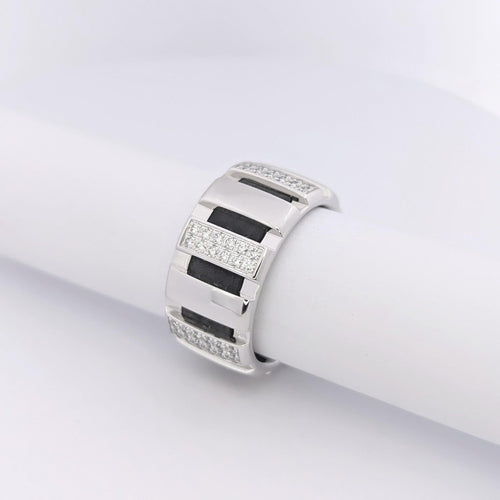 Bague 54 Chaumet Class One - Bague en or blanc 18 carats et diamants 58 Facettes 25538