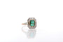 Bague 52 Bague émeraude et diamants en platine et or rose 18k 58 Facettes 25556 25237