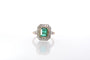 Bague 52 Bague émeraude et diamants en platine et or rose 18k 58 Facettes 25556 25237