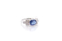 Bague 56 Bague en or jaune 18k avec saphir birman 2,42 ct et diamants 58 Facettes 25565
