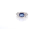 Bague 56 Bague en or jaune 18k avec saphir birman 2,42 ct et diamants 58 Facettes 25565
