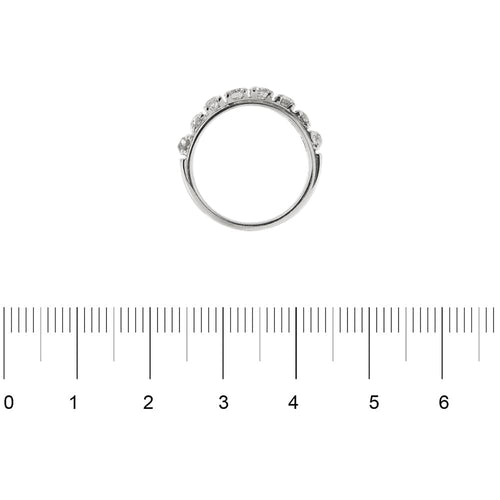 Bague Bague rivière en or blanc 18 ct avec diamants 1,14 ct 58 Facettes 25585