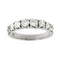 Bague Bague rivière en or blanc 18 ct avec diamants 1,14 ct 58 Facettes 25585