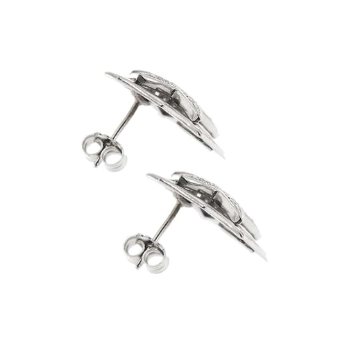 Boucles d'oreilles Boucles d’oreilles étoile à diamants en or blanc 18 carats 58 Facettes 25593
