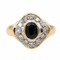 Bague 54 Bague Pompadour Or jaune Saphir, Diamant 58 Facettes 2560745CN