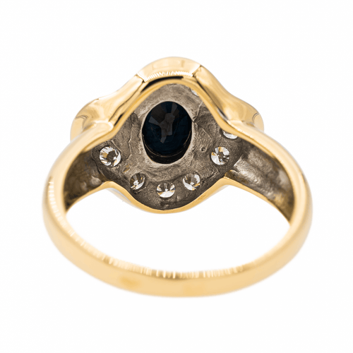 Bague 54 Bague Pompadour Or jaune Saphir, Diamant 58 Facettes 2560745CN