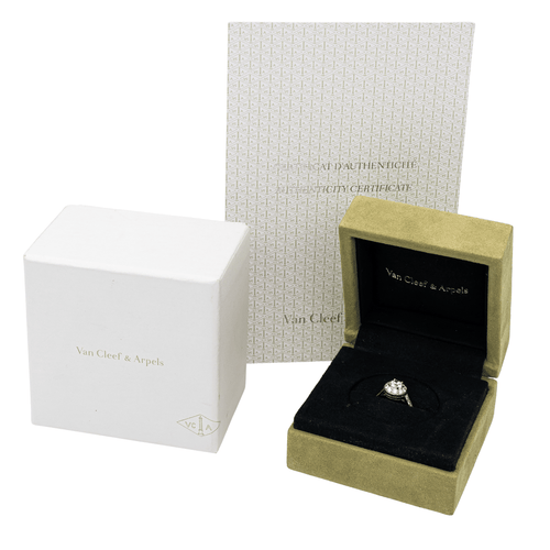 Bague 48 Van Cleef & Arpels Bague Solitaire  Platine Diamant 58 Facettes 2560761CN